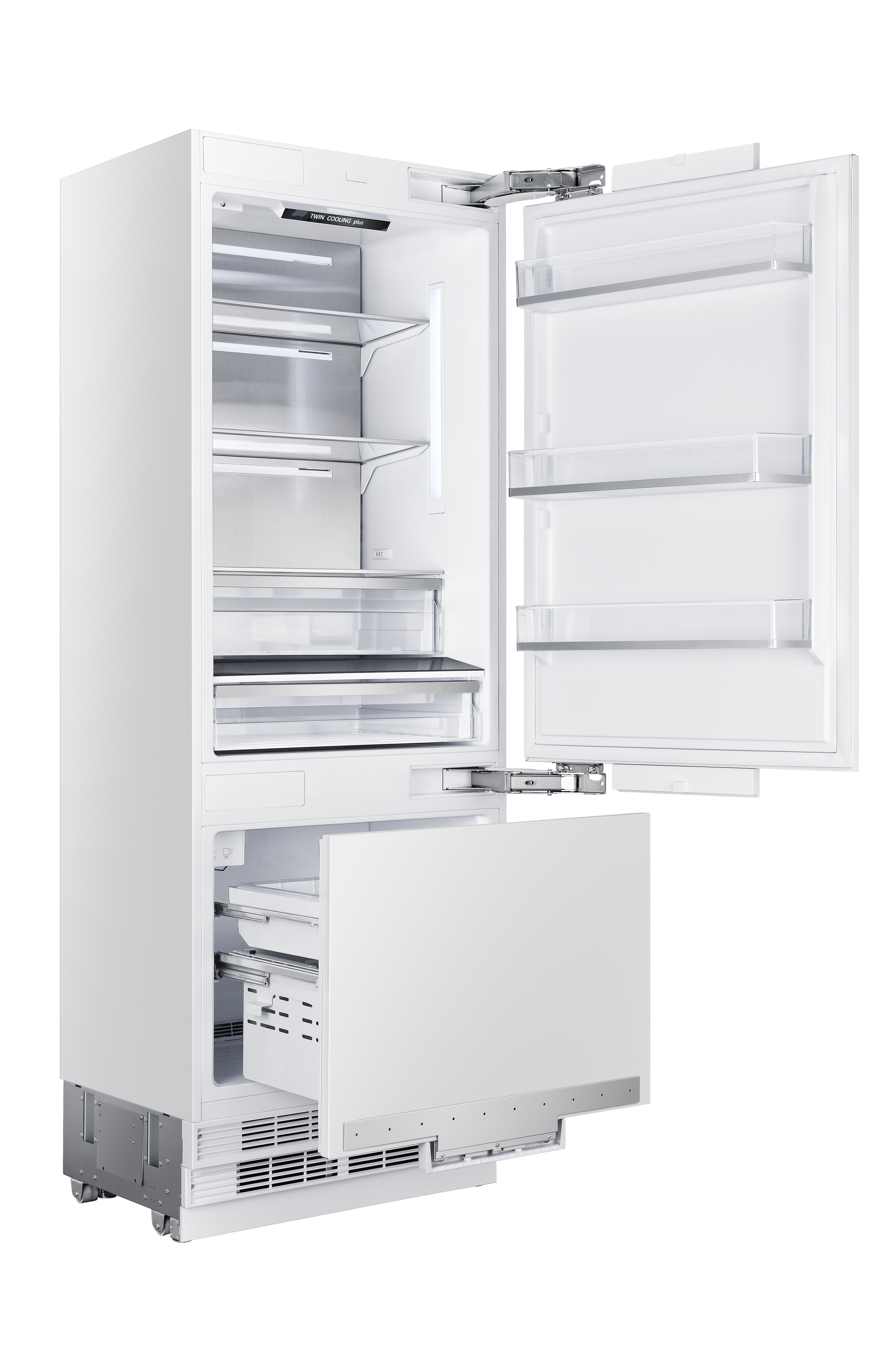 30” Built-In Refrigerator and Freezer with Ice-Maker and Water Dispenser - Panel Ready