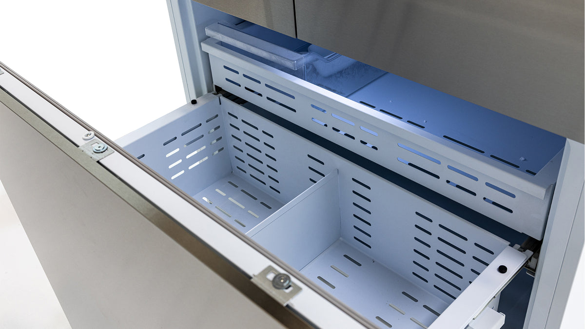 36” French Door Built-In Refrigerator with Freezer, Ice-Maker and Water Dispenser - Panel Ready