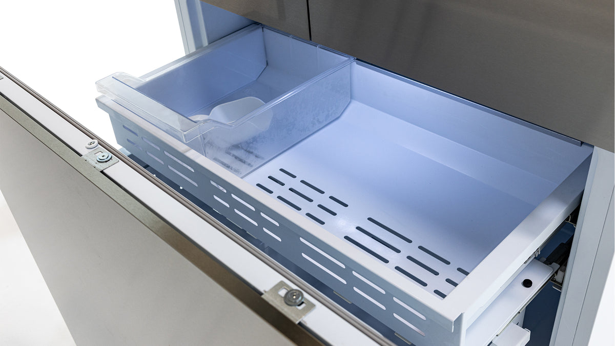 36” French Door Built-In Refrigerator with Freezer, Ice-Maker and Water Dispenser - Panel Ready