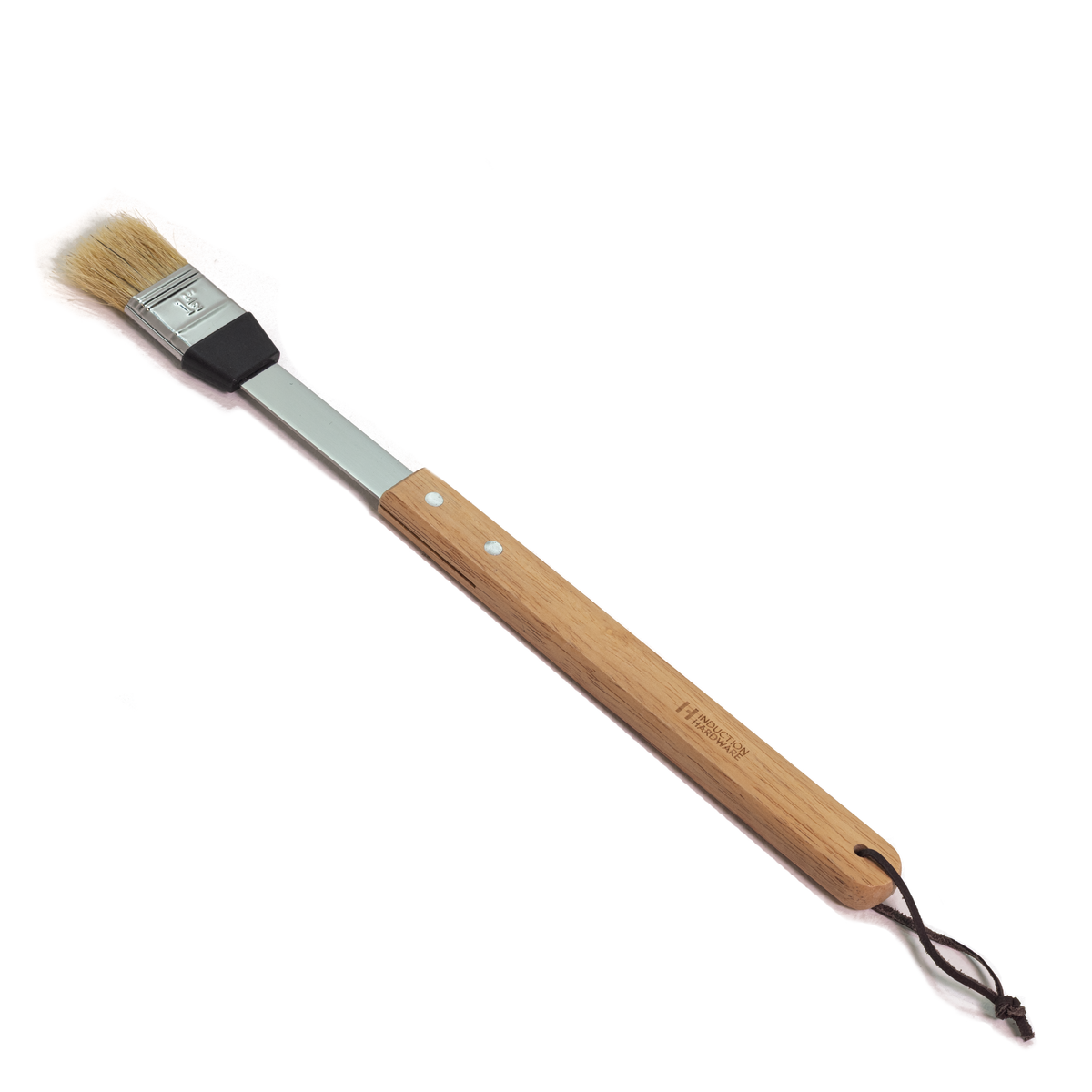 Bamboo-handled silicone basting brush