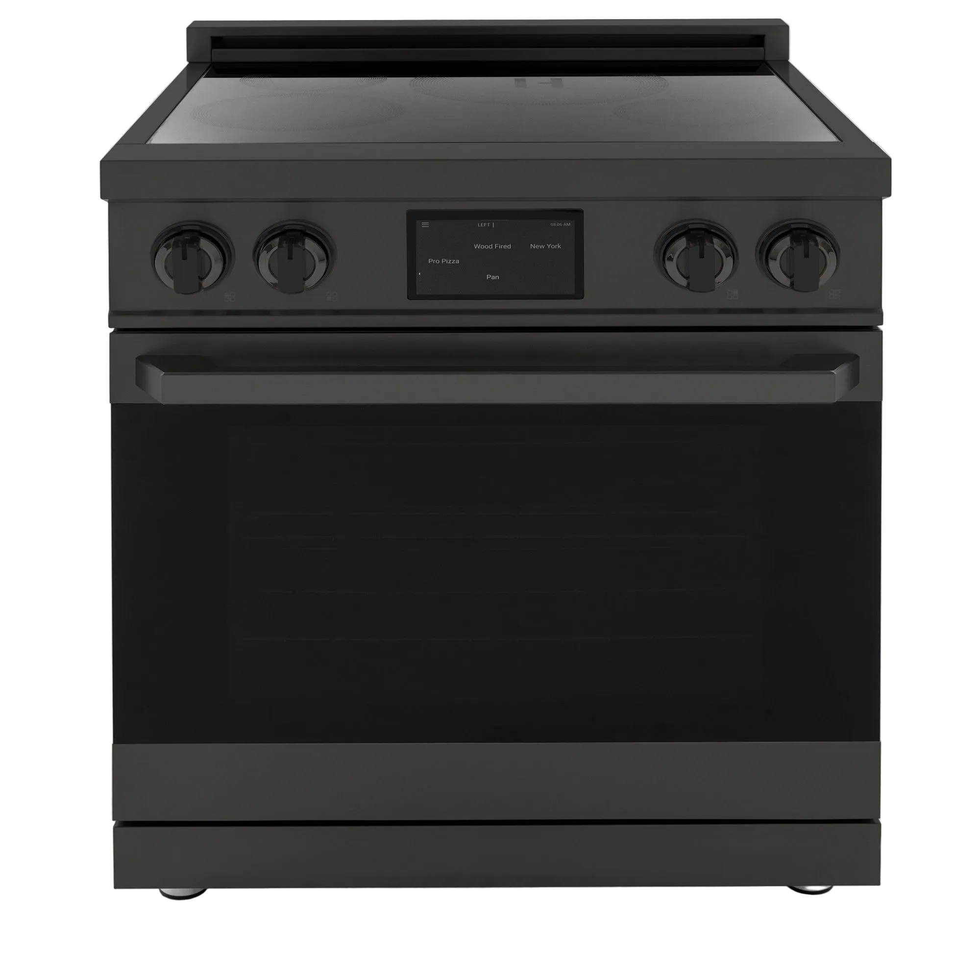 30″ Professional Induction Range – Black Stainless
