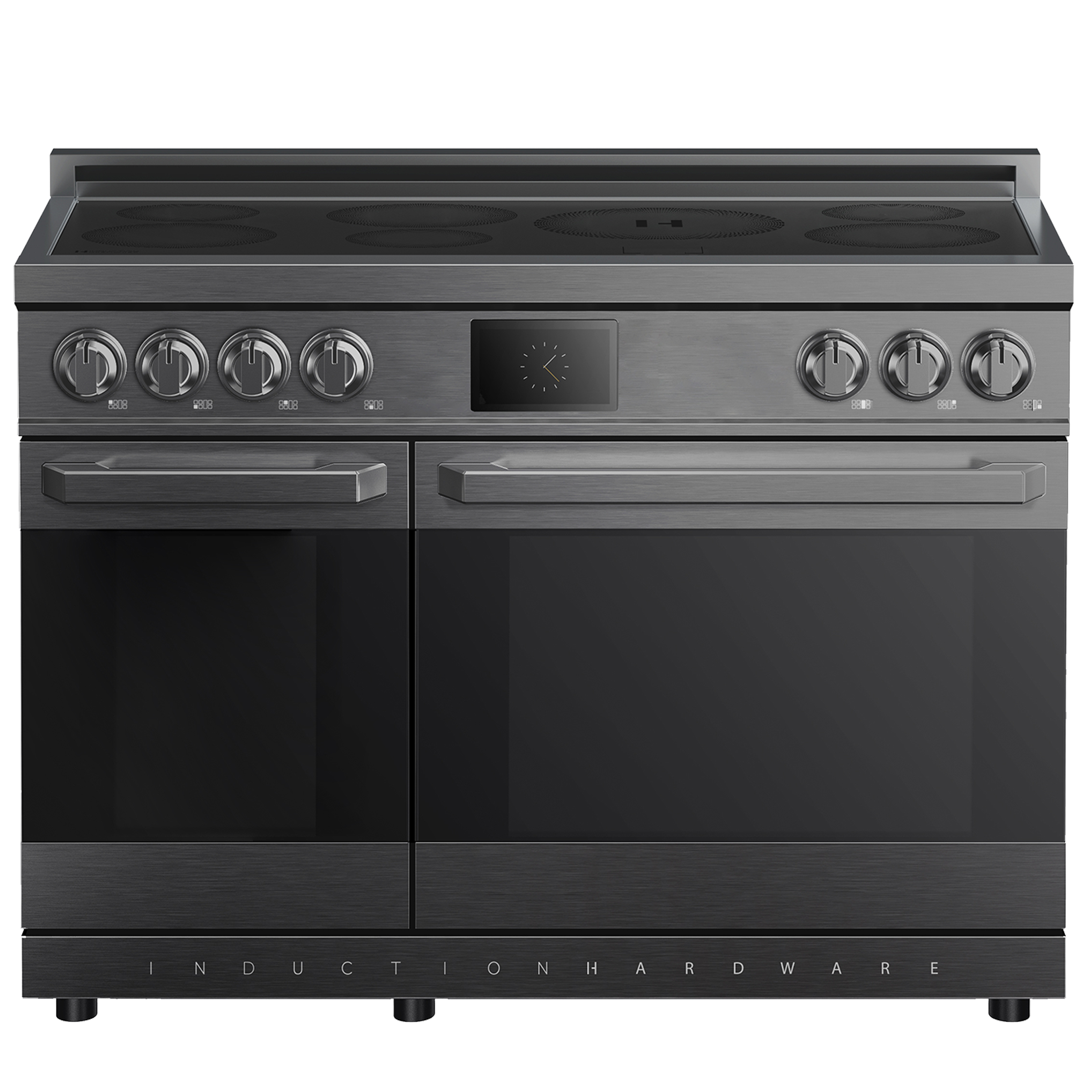 48″ Professional Induction Range – Black Stainless