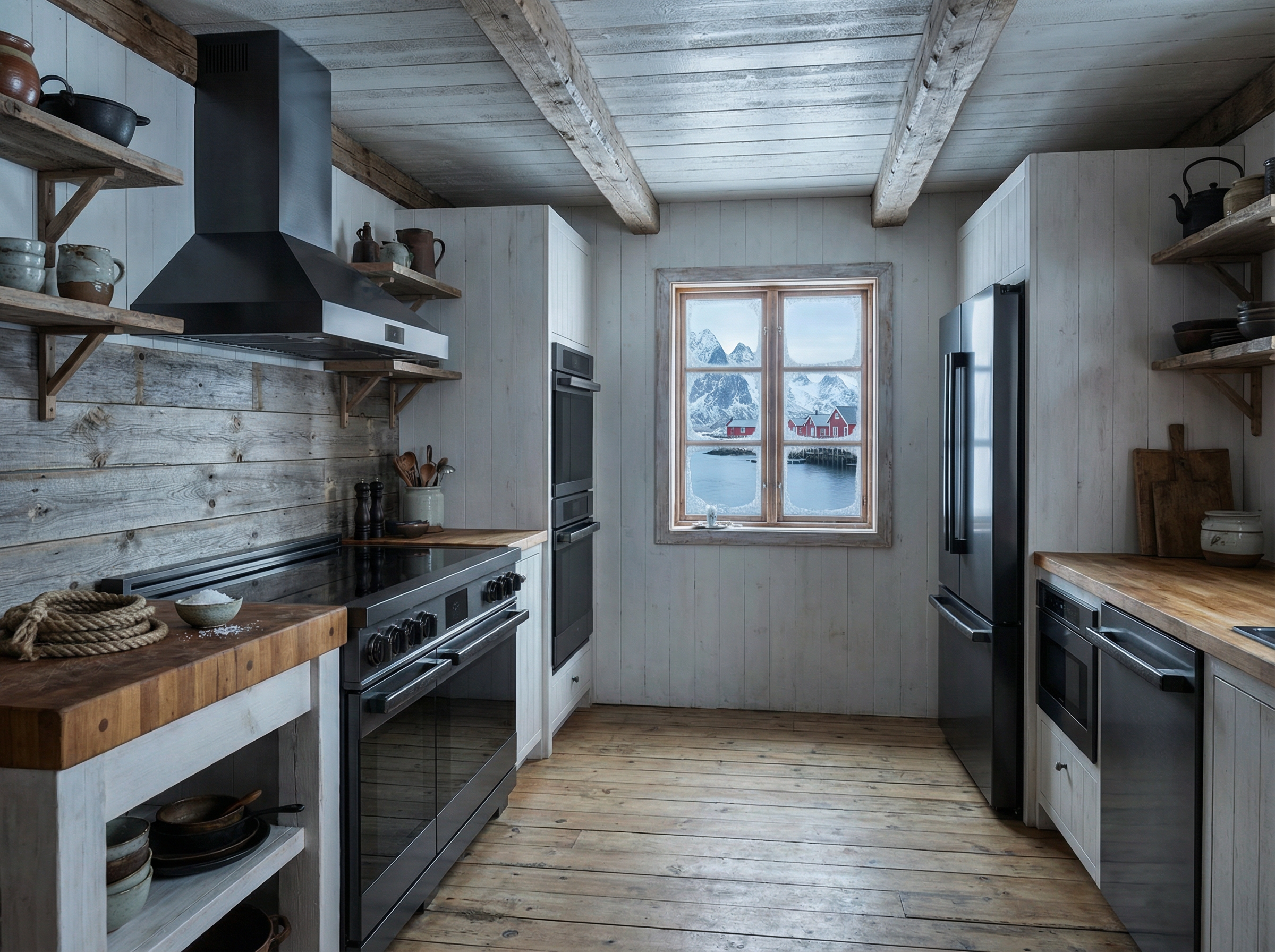 60″ Induction Range with Built-in Professional Griddle – Black Stainless Steel