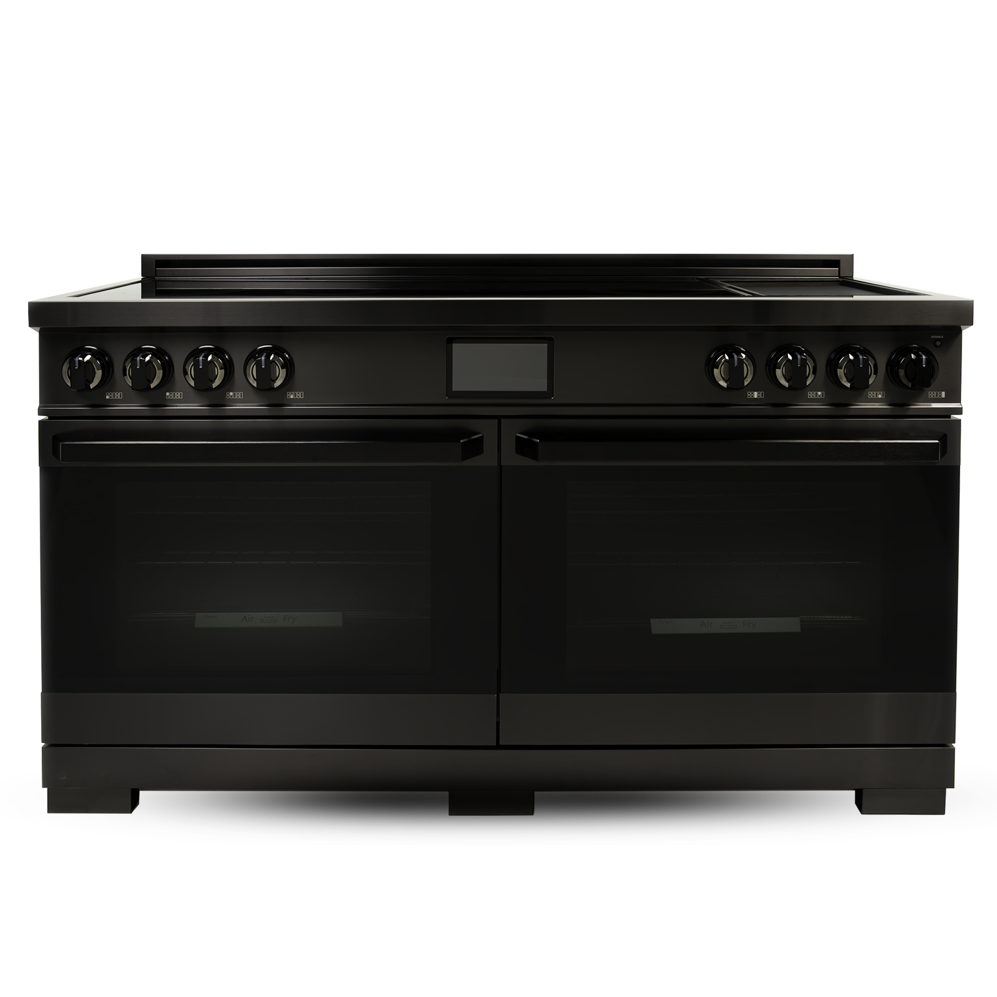 60″ Induction Range with Built-in Professional Griddle – Black Stainless Steel