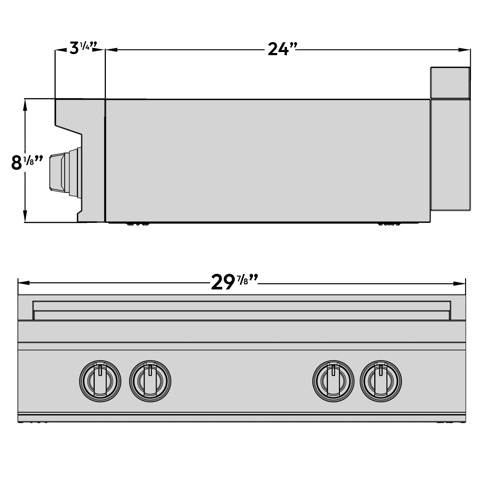 30″ Induction Cooktop – Stainless Steel