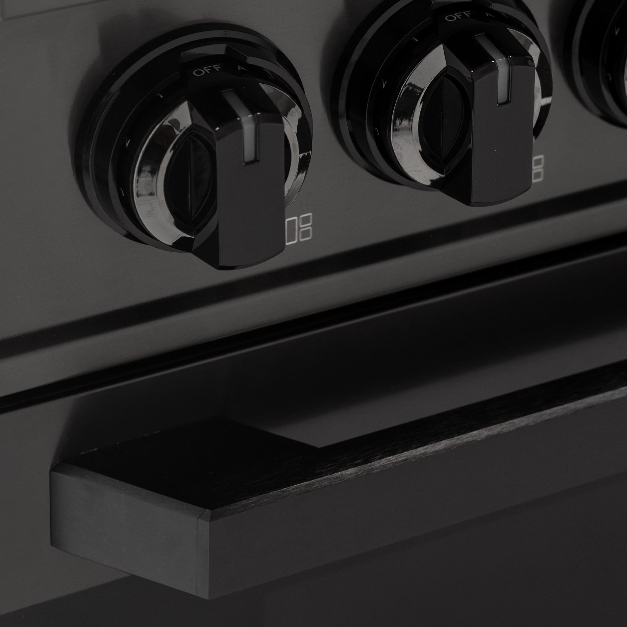 36″ Professional Induction Range – Black Stainless