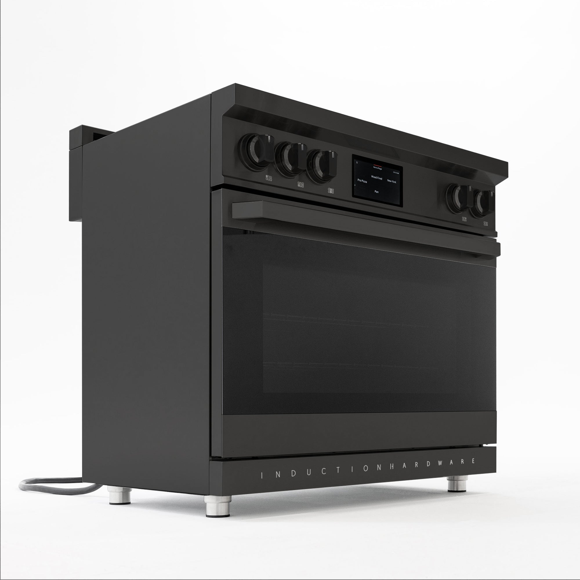 36″ Professional Induction Range – Black Stainless
