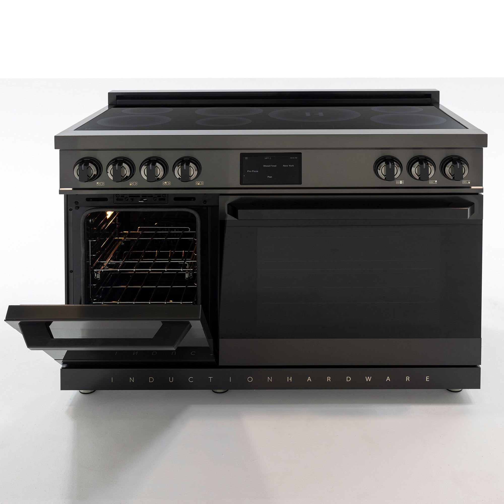48″ Professional Induction Range – Black Stainless
