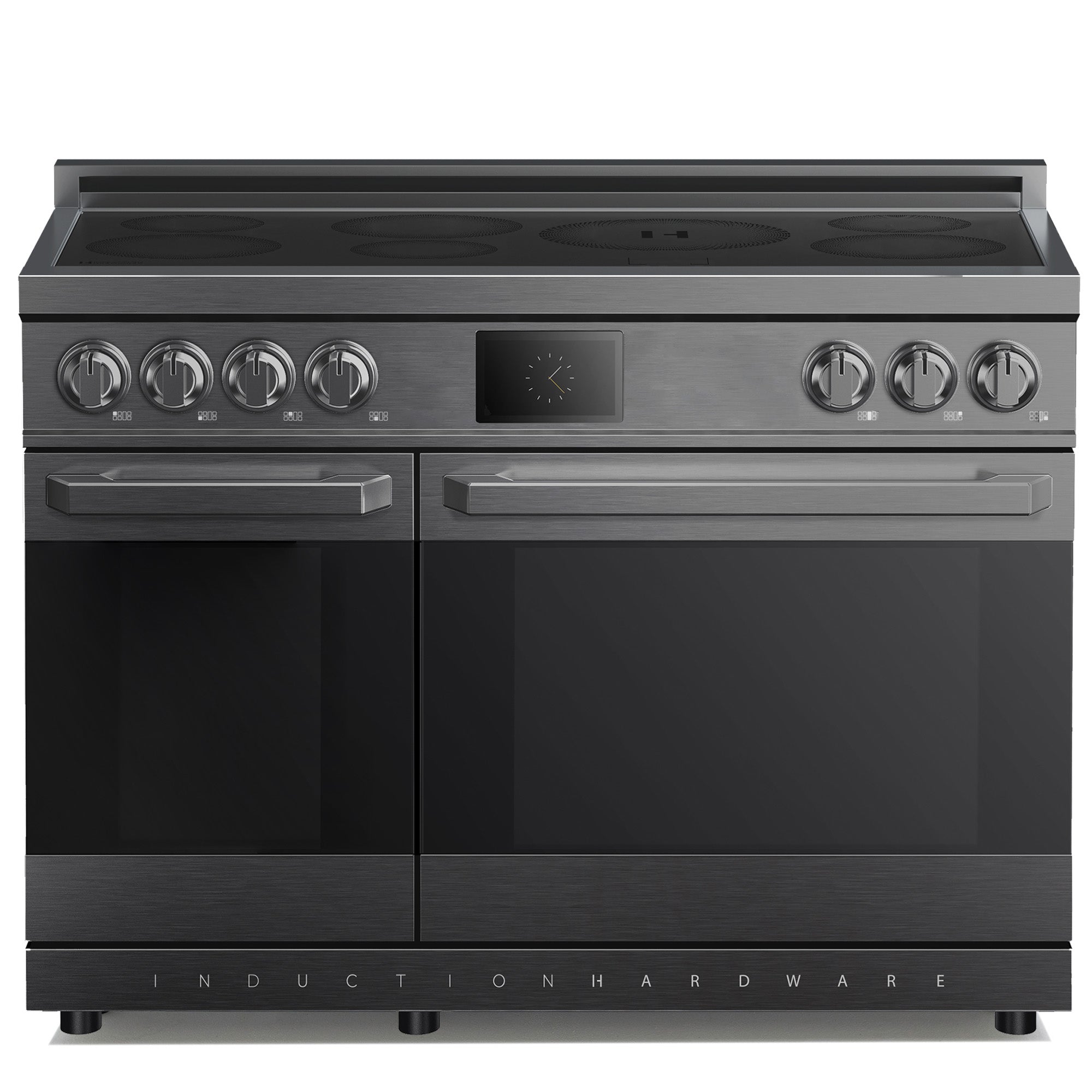 48″ Professional Induction Range – Black Stainless