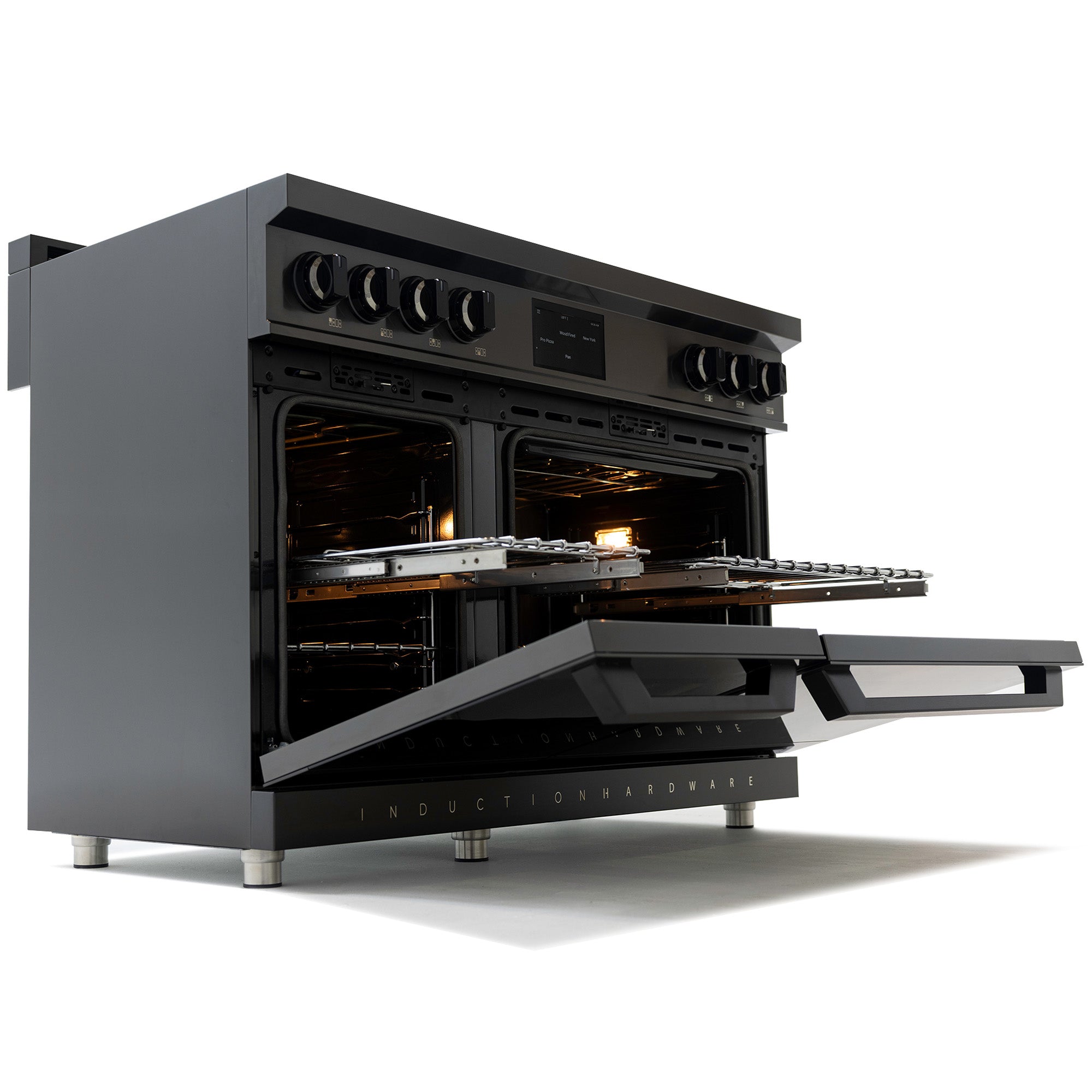 48″ Professional Induction Range – Black Stainless