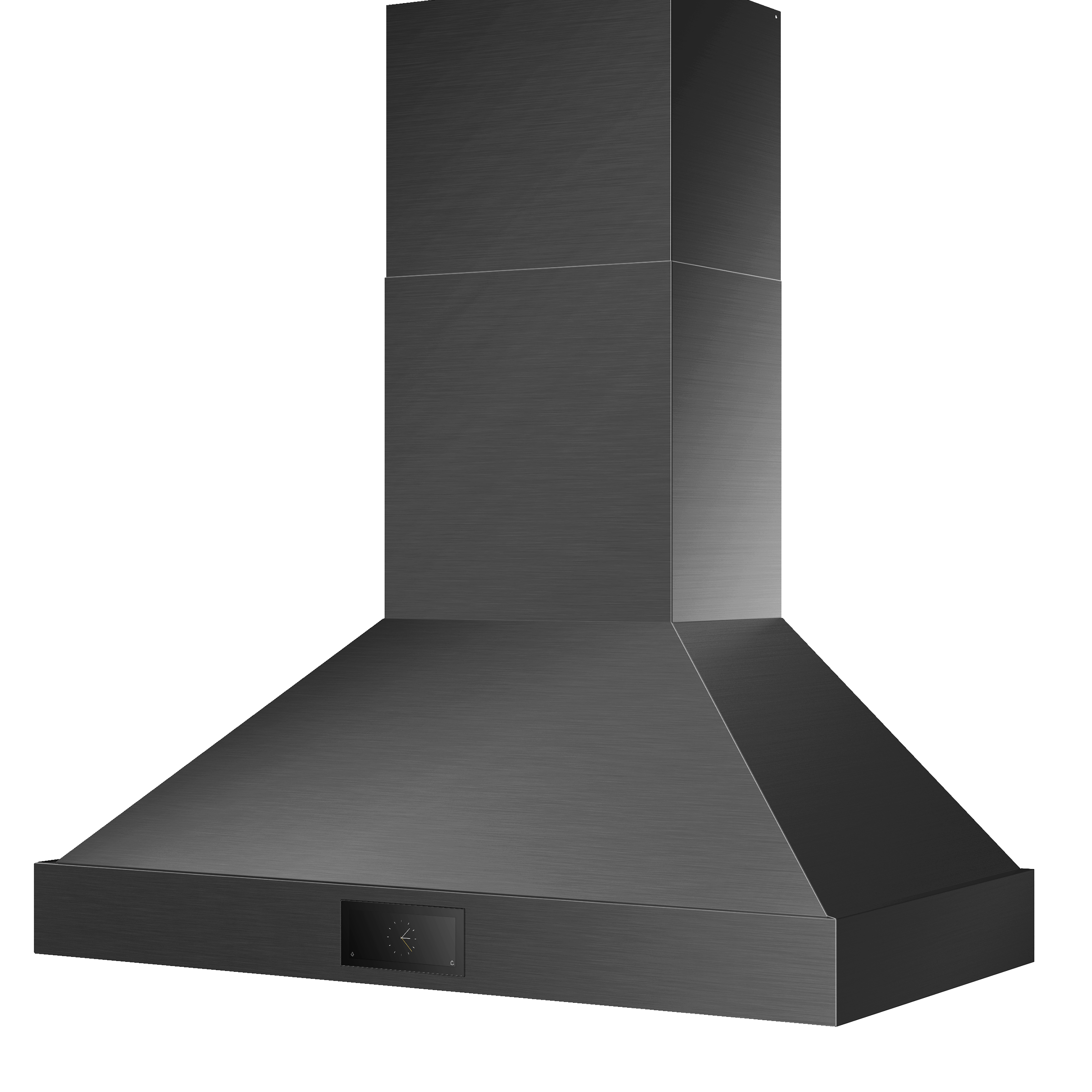 Smart 48 Inch Pyramid Wall Range Hood in Black Stainless