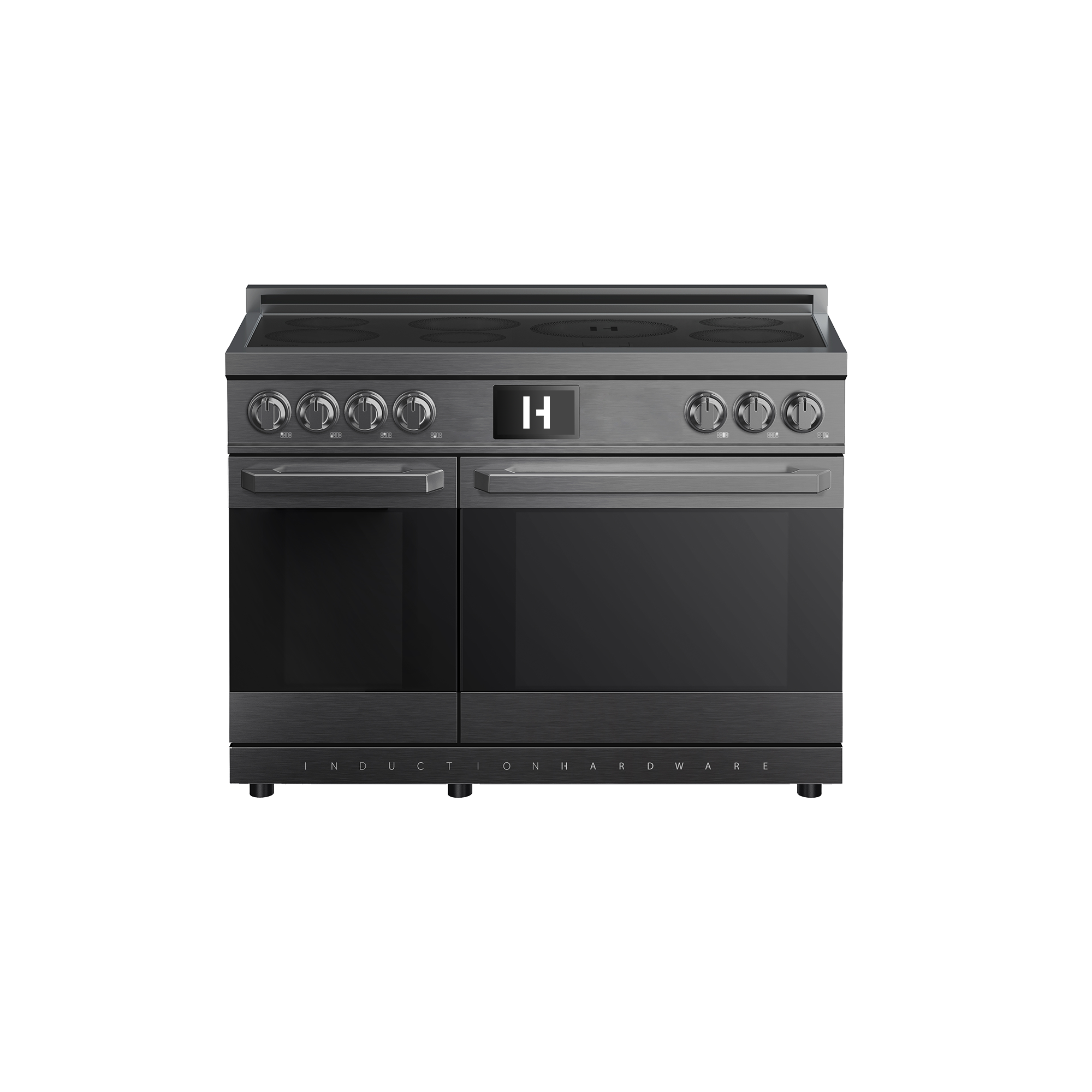 48″ Professional Induction Range – Black Stainless