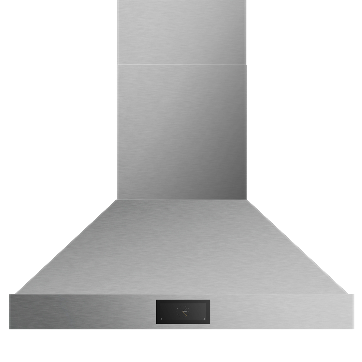 48-inch pyramid wall range hood in stainless steel, compatible with the wall-mount kit