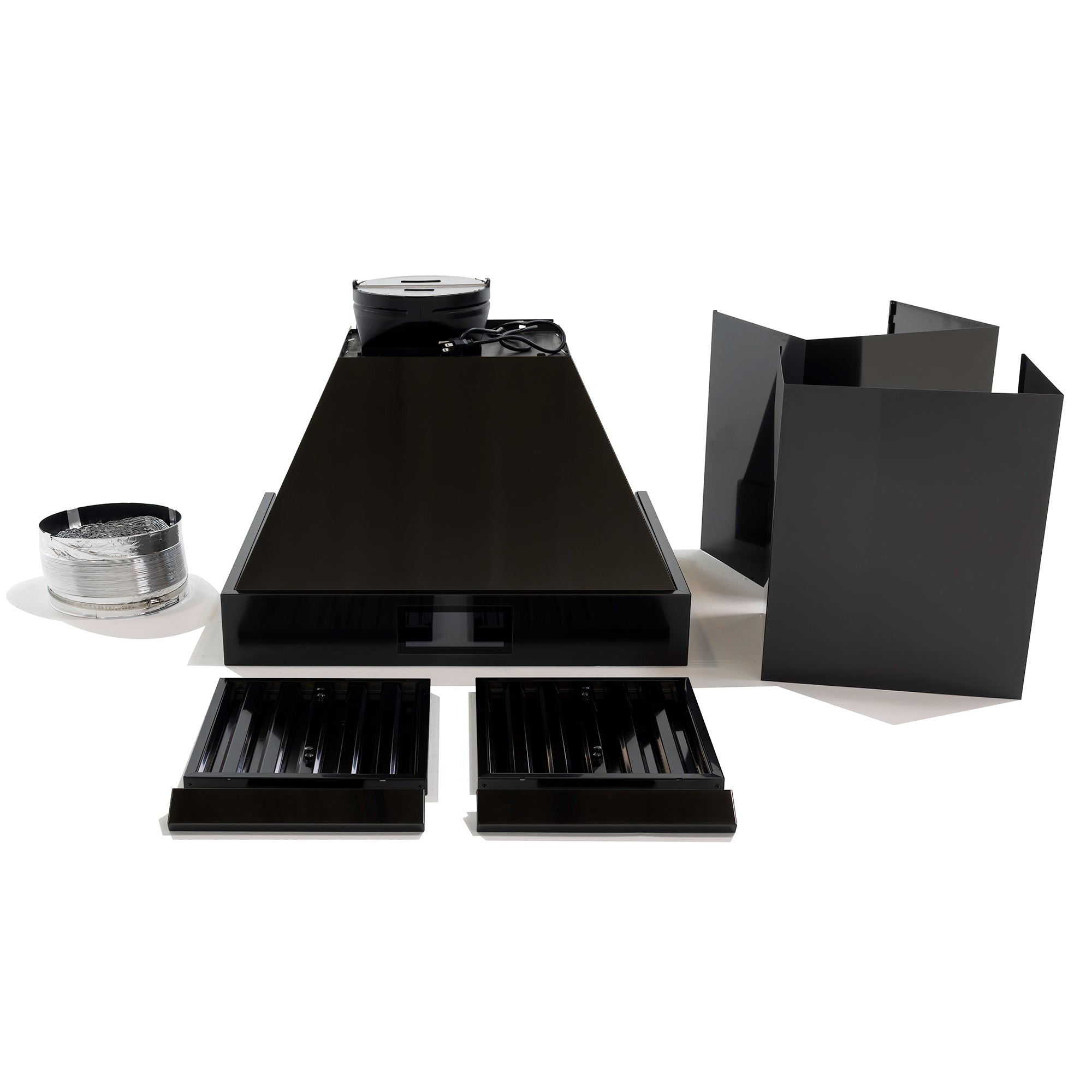 36″ Professional Range Hood – 400 CFM – Black Stainless