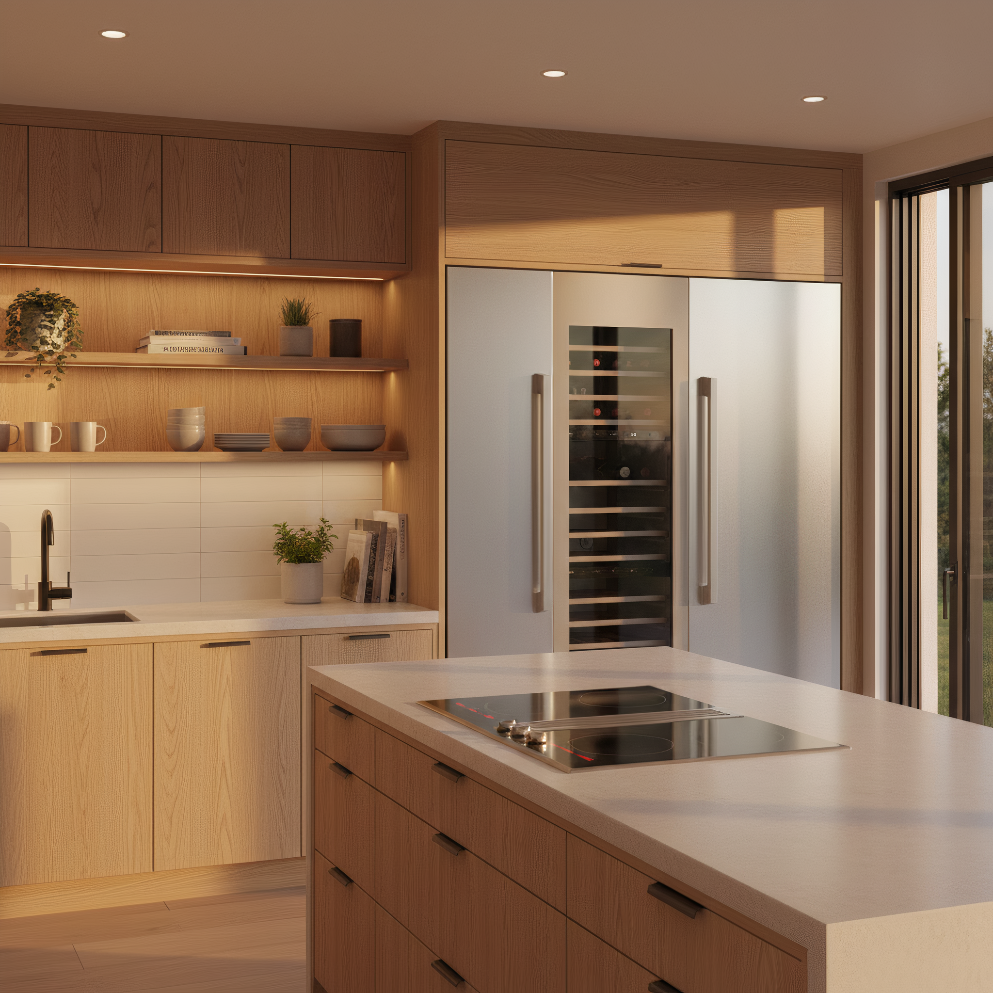 18'' Freezer Built-In Column with Ice Maker - Stainless Steel