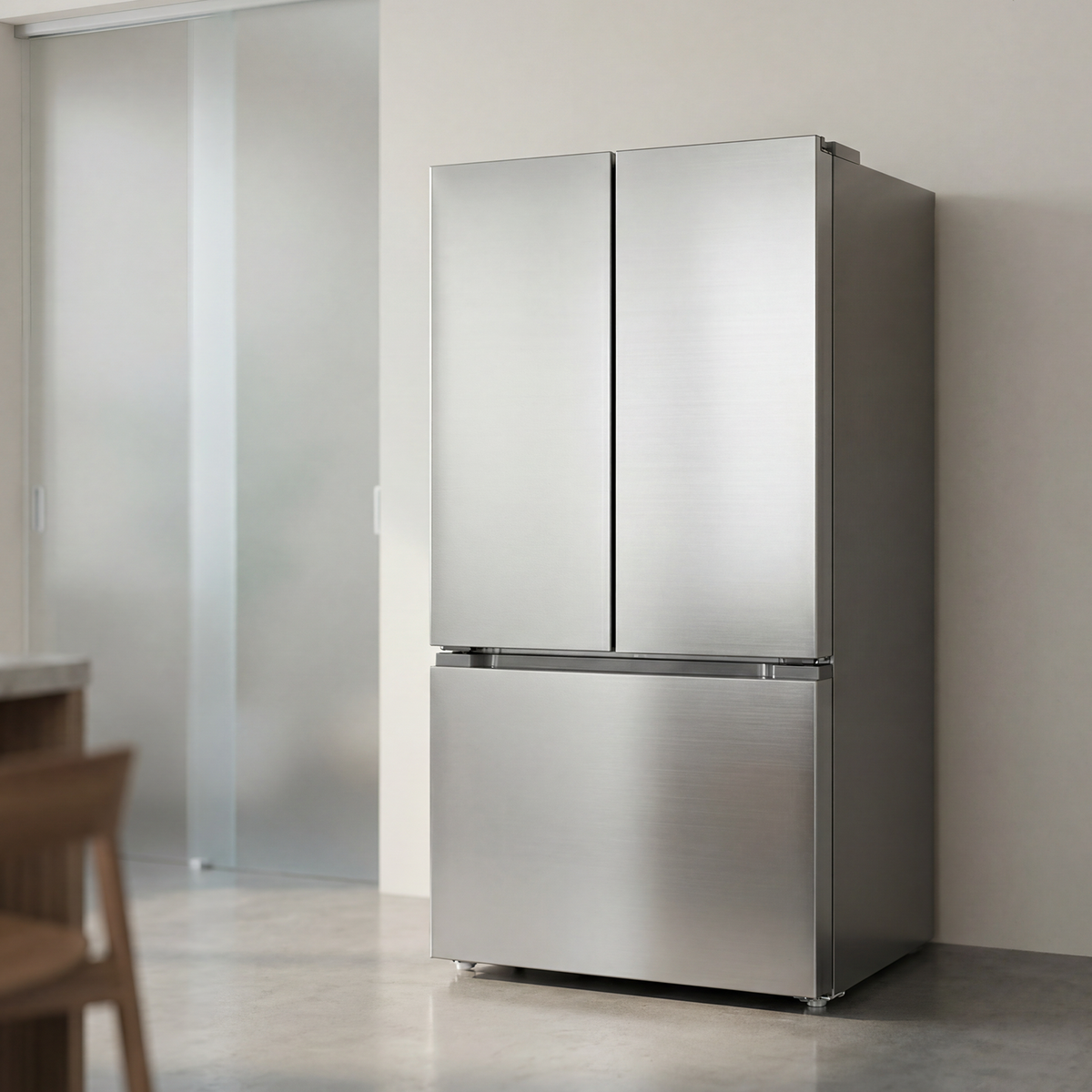 36" Eco Pro Counter Depth Freestanding Refrigerator, Stainless Steel