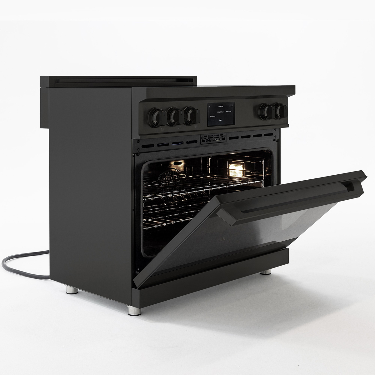 36″ Luxury Series Induction Range – Black Stainless
