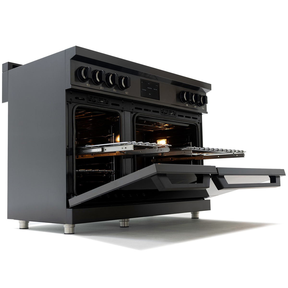 48″ Luxury Series Induction Range – Black Stainless