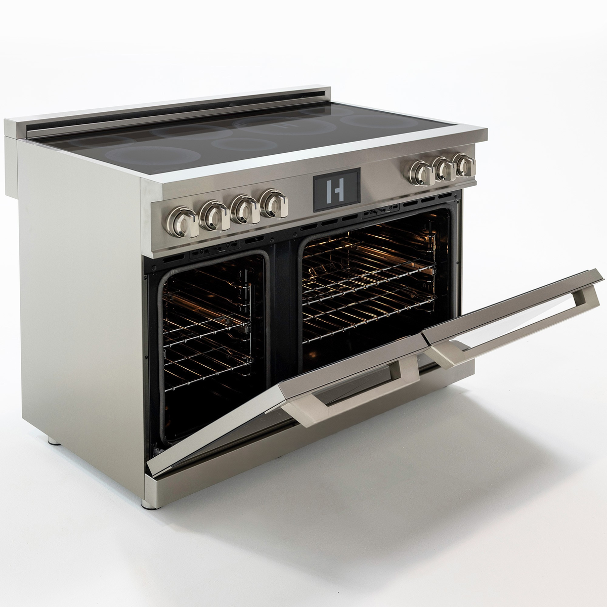 48″ Luxury Series Induction Range – Stainless Steel