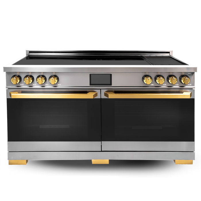 60″ Luxury Series Induction Range with Built-in Professional Griddle – VEGA Edition