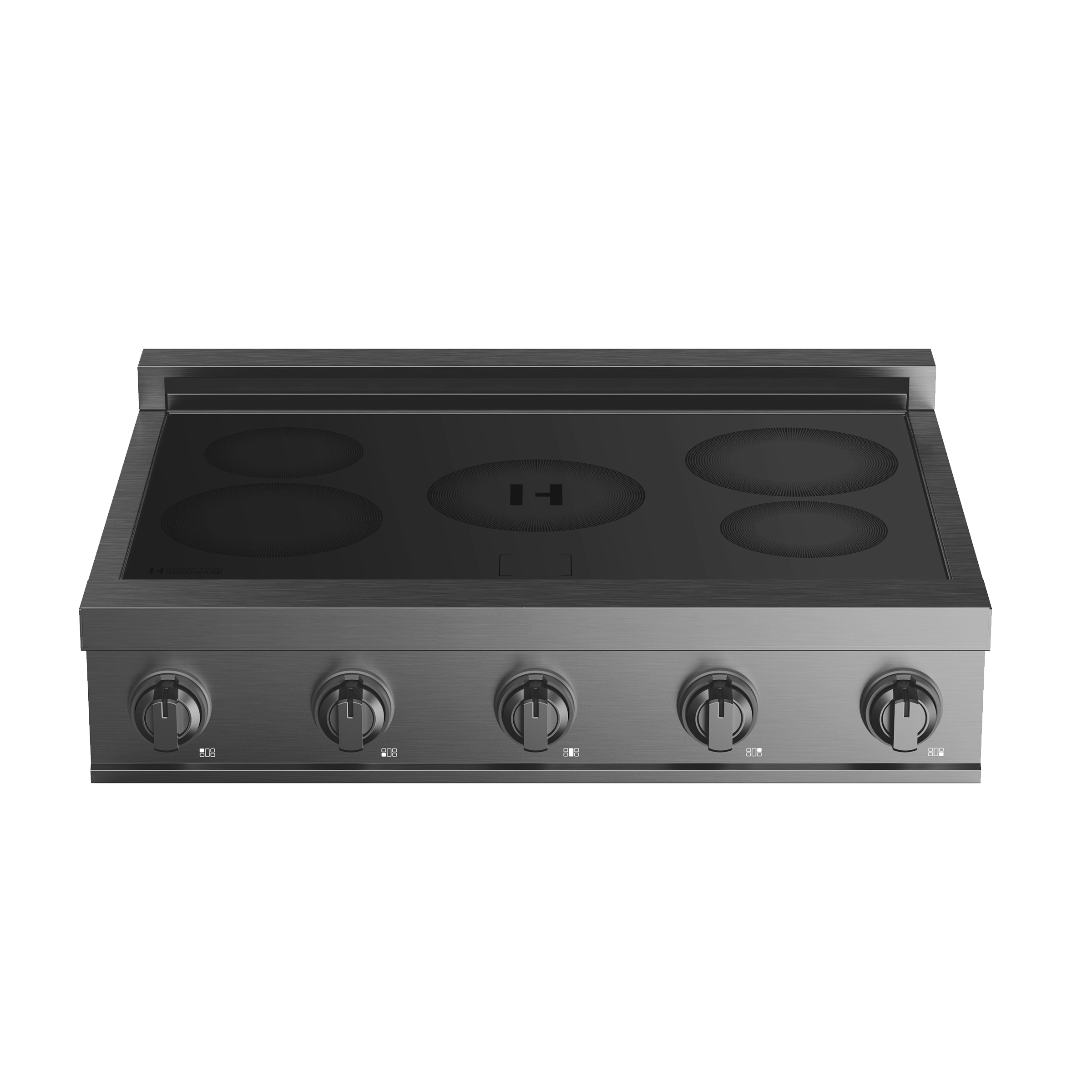 36 Inch Induction Rangetop in Black Stainless