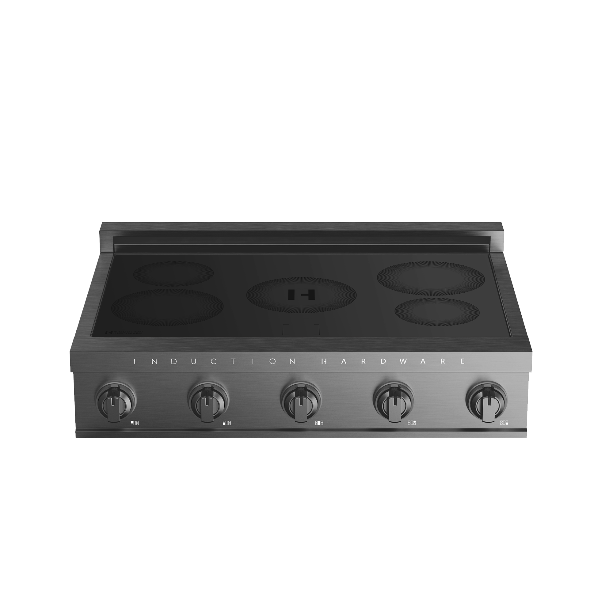 36 Inch Induction Rangetop in Black Stainless