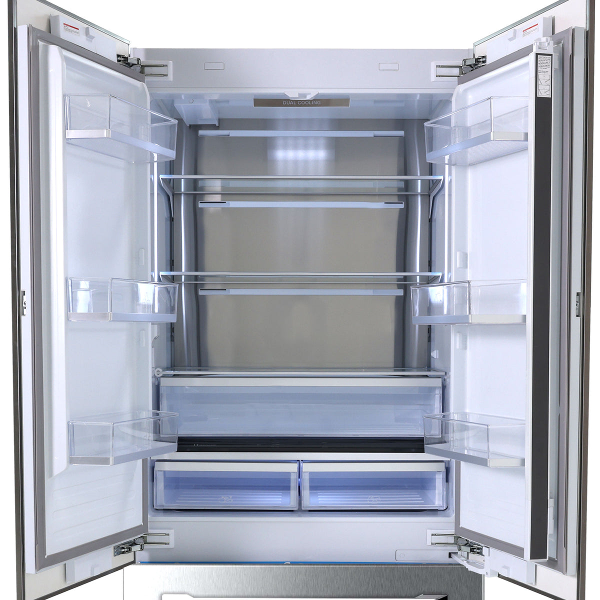 36” French Door Built-In Refrigerator with Freezer, Ice-Maker and Water Dispenser - Panel Ready