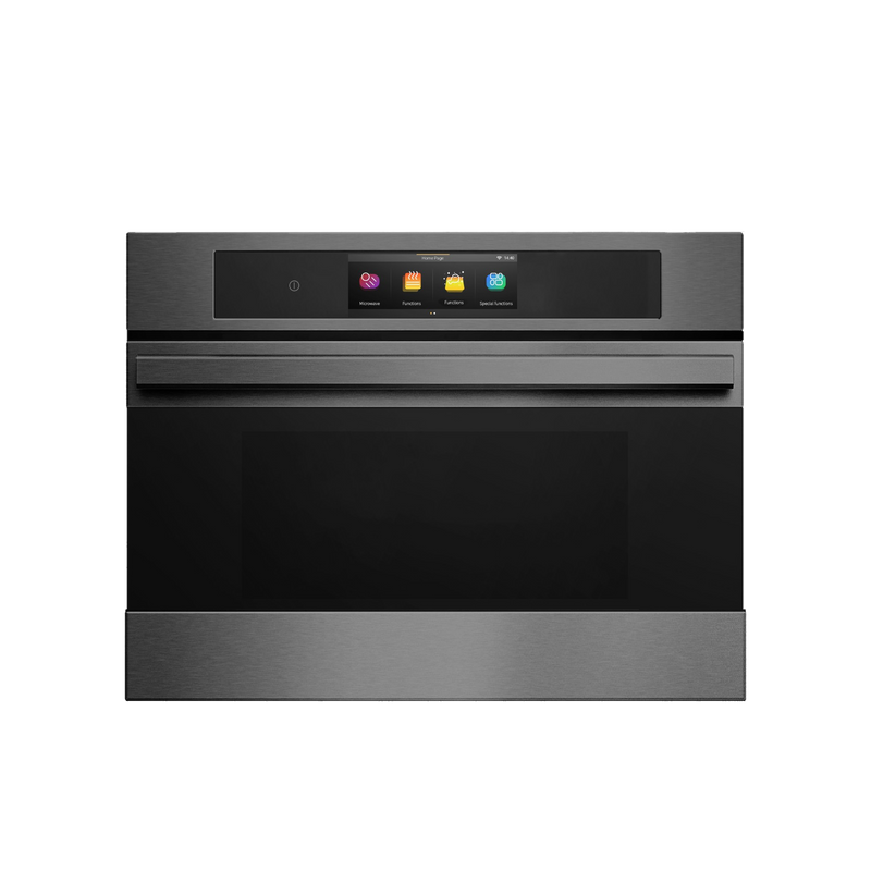 24" Smart Drawer Microwave in Black Stainless Steel