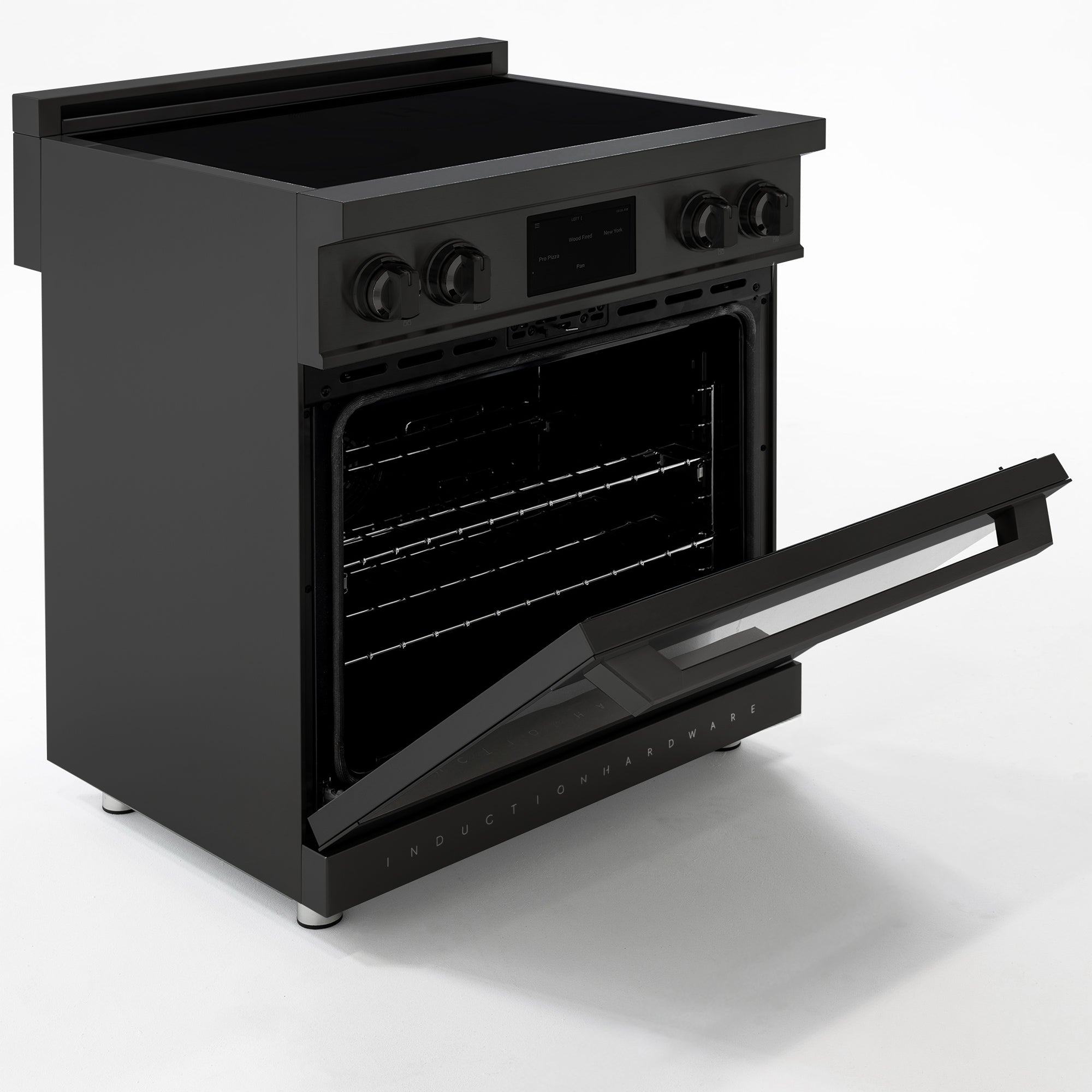 30″ Professional Induction Range – Black Stainless