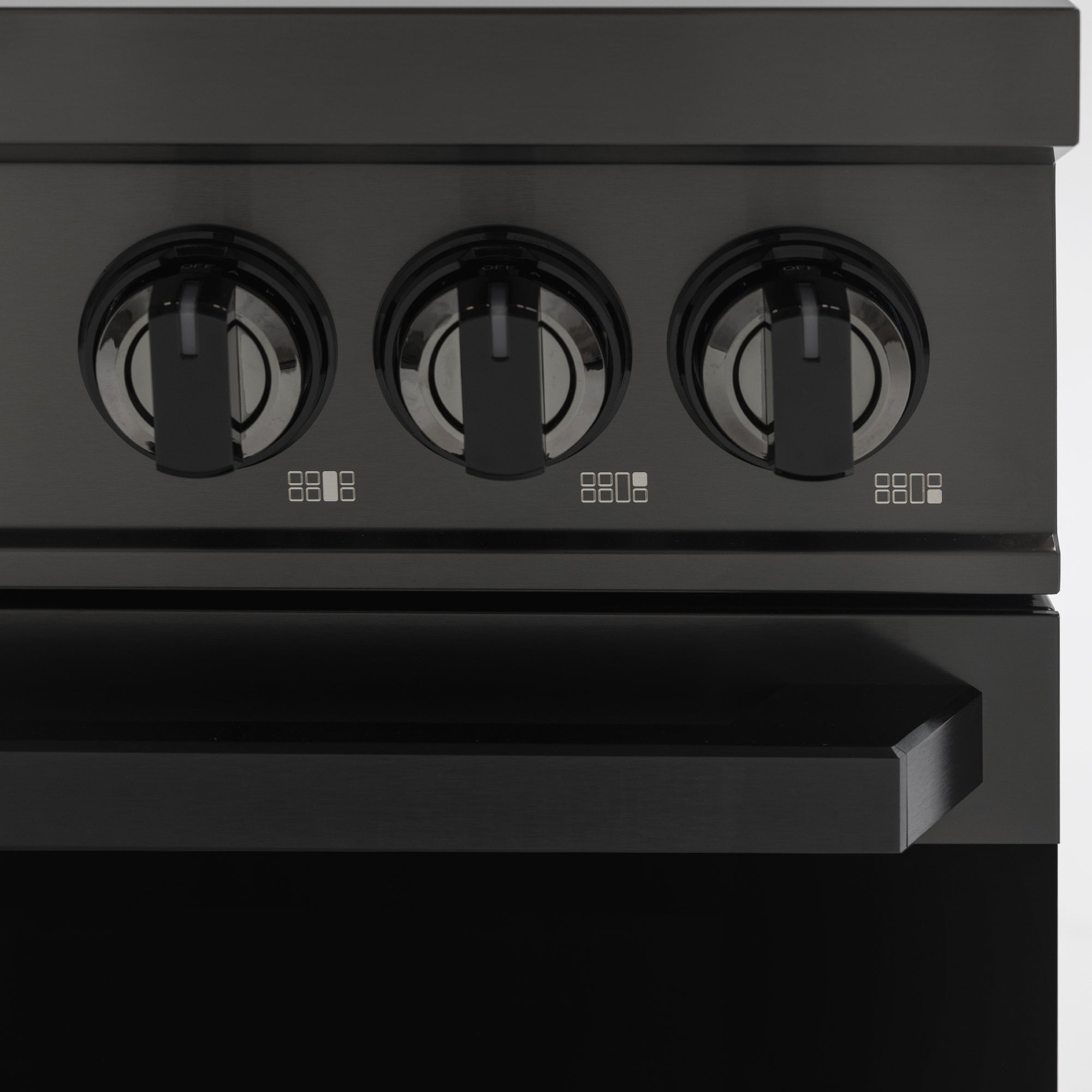48″ Professional Induction Range – Black Stainless
