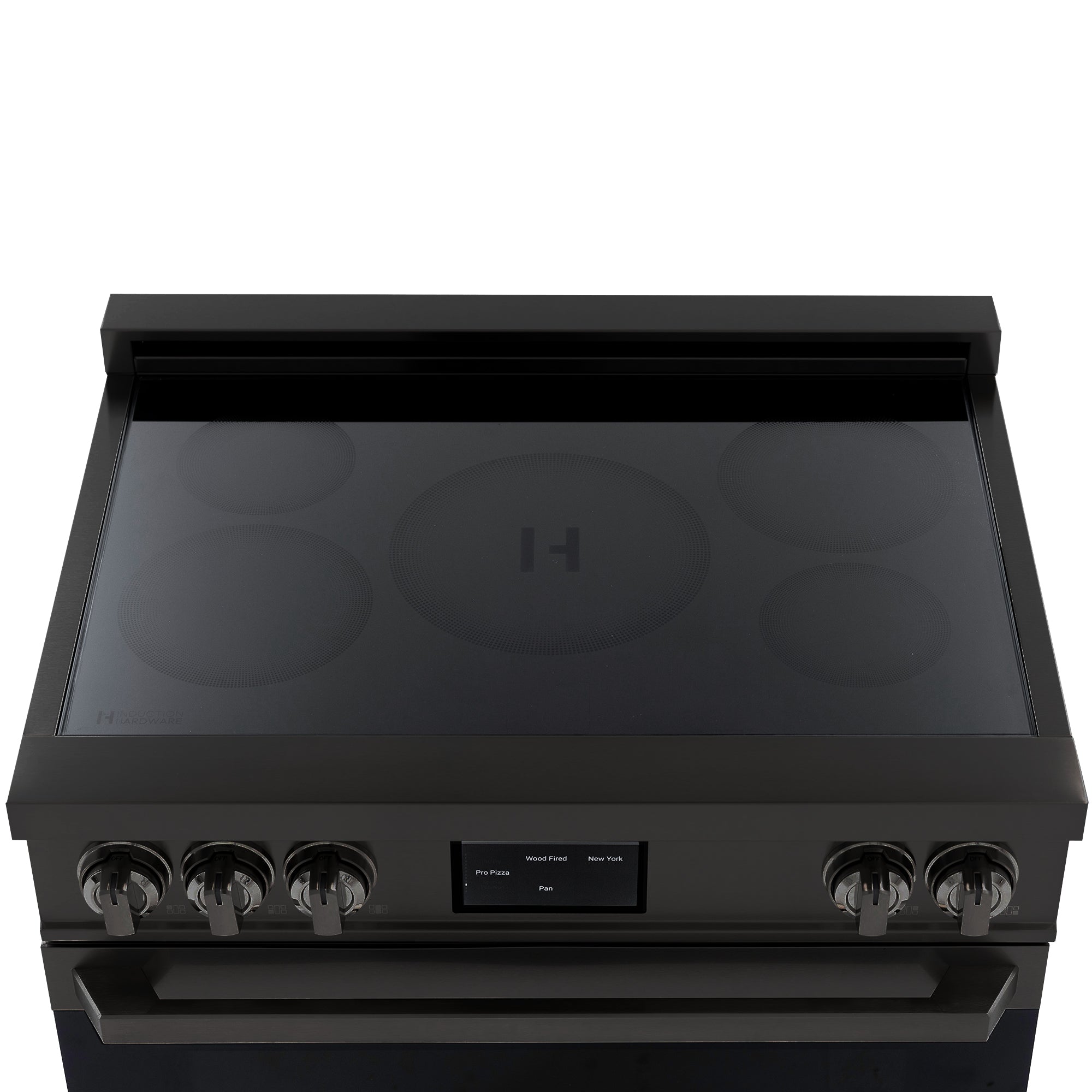 36″ Professional Induction Range – Black Stainless