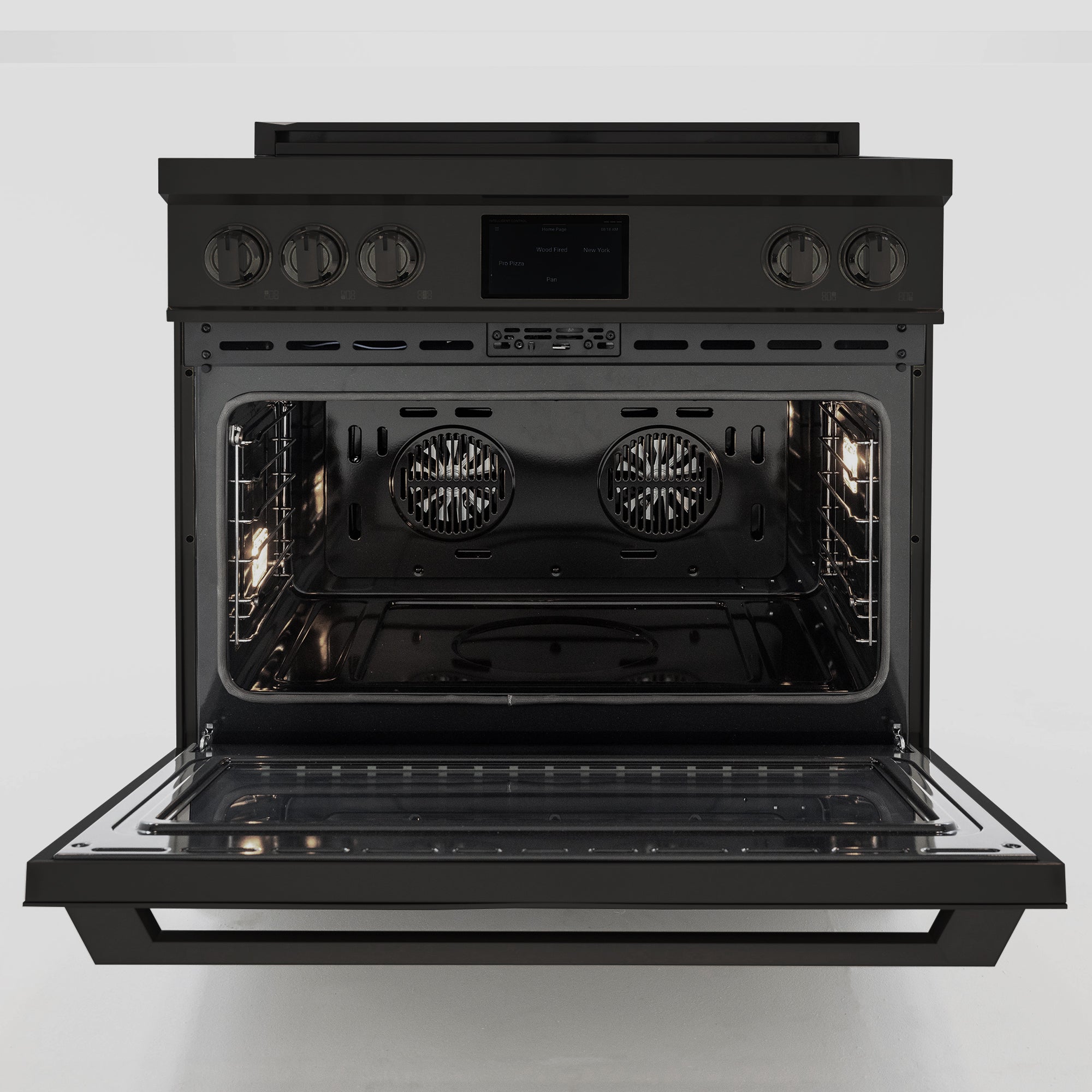 36″ Professional Induction Range – Black Stainless