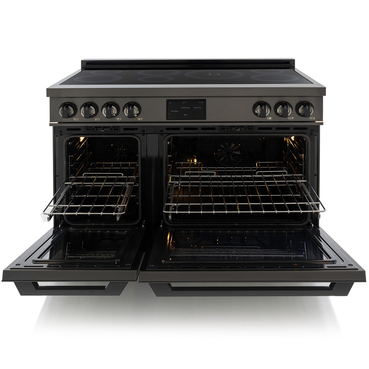48″ Luxury Series Induction Range – Black Stainless