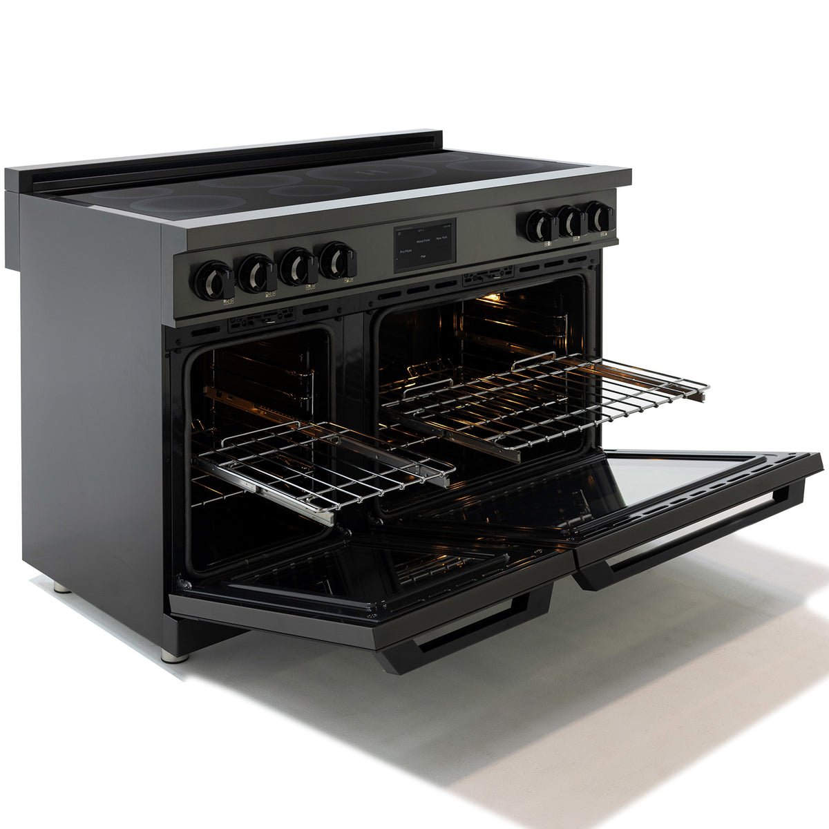 48″ Luxury Series Induction Range – Black Stainless