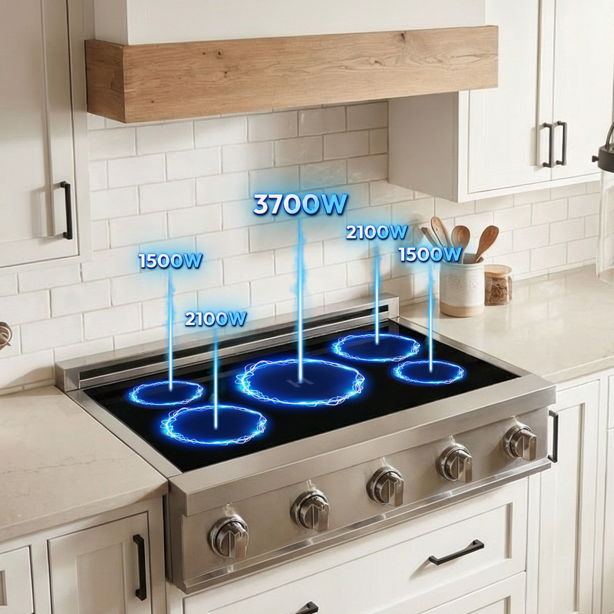 36″ Induction Cooktop – Stainless Steel