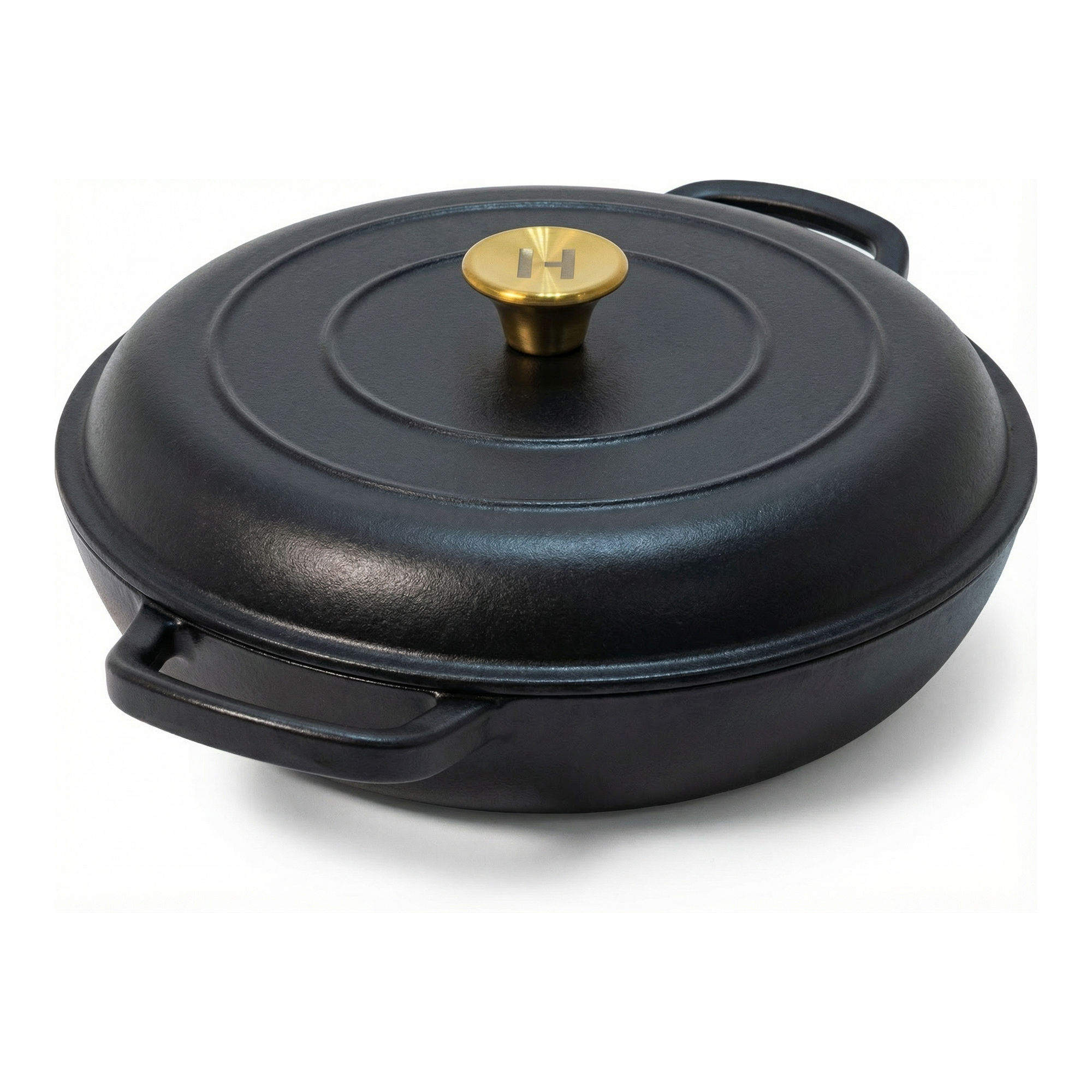 Forge Collection 12” Cast Iron Braiser - Orion Black