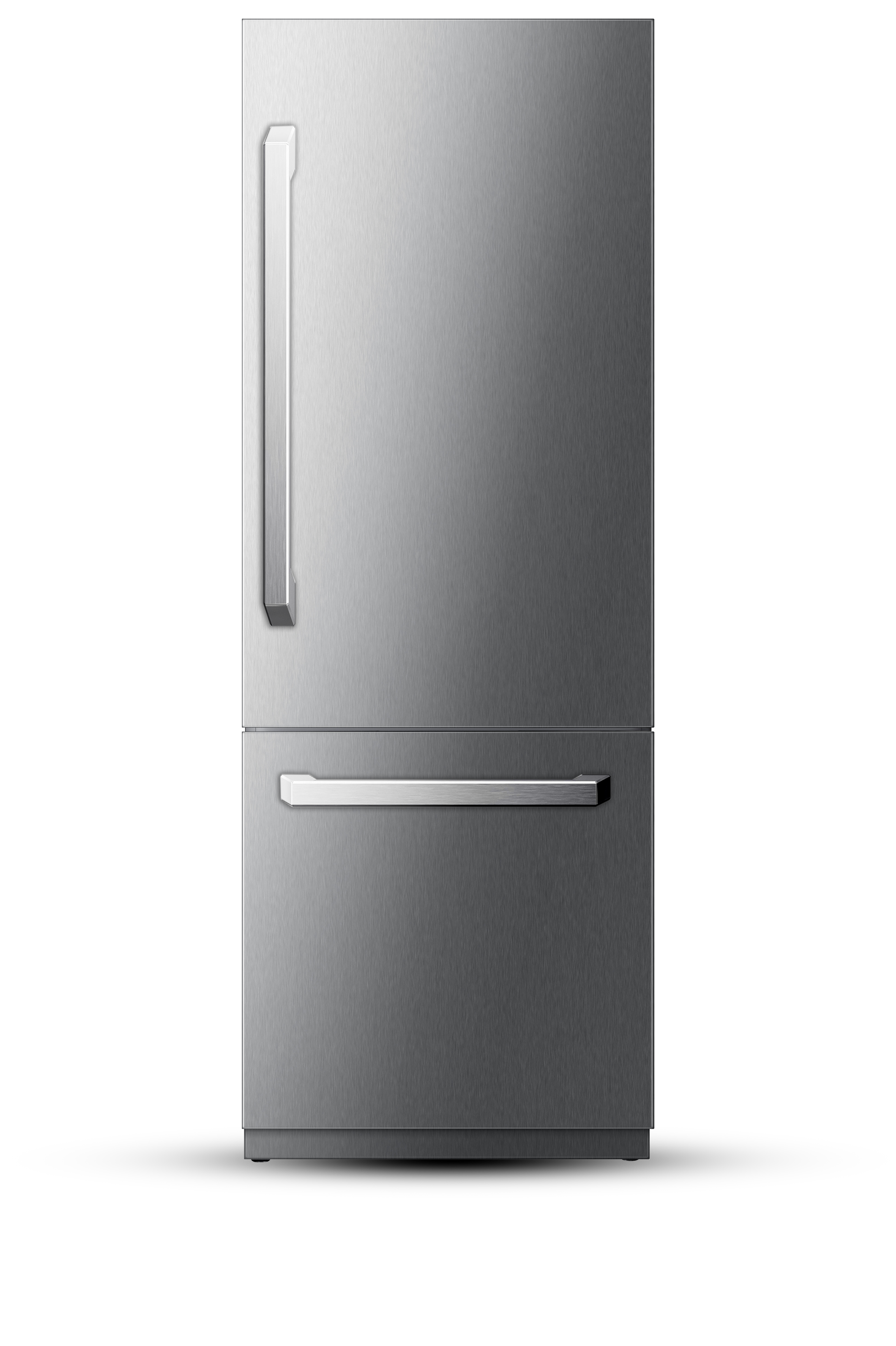 30" Built-In Refrigerator and Freezer With Ice-Maker and Water Dispenser - Stainless Steel